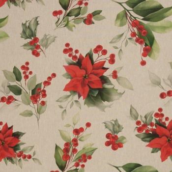 Dekostoff Christmas - Weihnachtsstern